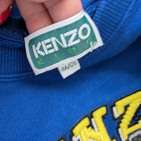 Kenzo Kids Blue Sweatshirt with Elephant Design - Picture 5 of 6
